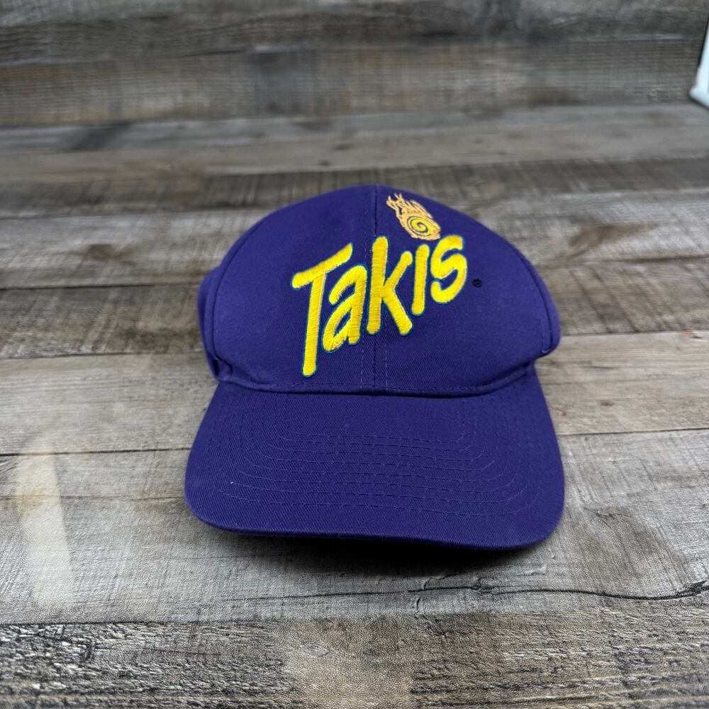 Takis Hat Adult One Size Face the Intensity Snapback Purple Cap
